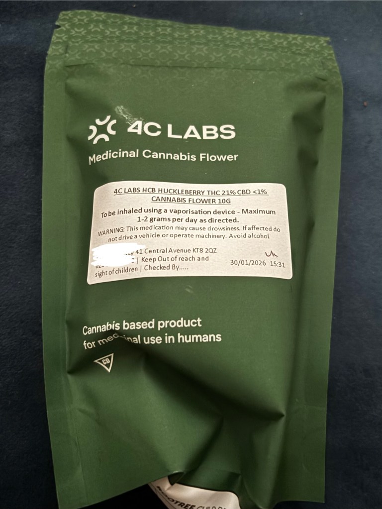 4c labs hcb huckleberry thc 21% packaging